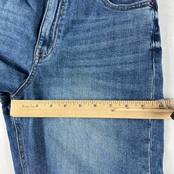 Letter To Juliet Jean Shorts Womens 29* High Rise Bermuda Blue Denim Jorts Tag M - Picture 14 of 16